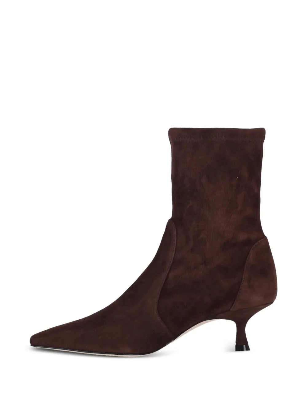 Stuart Weitzman 50mm pointed-toe boots Brown
