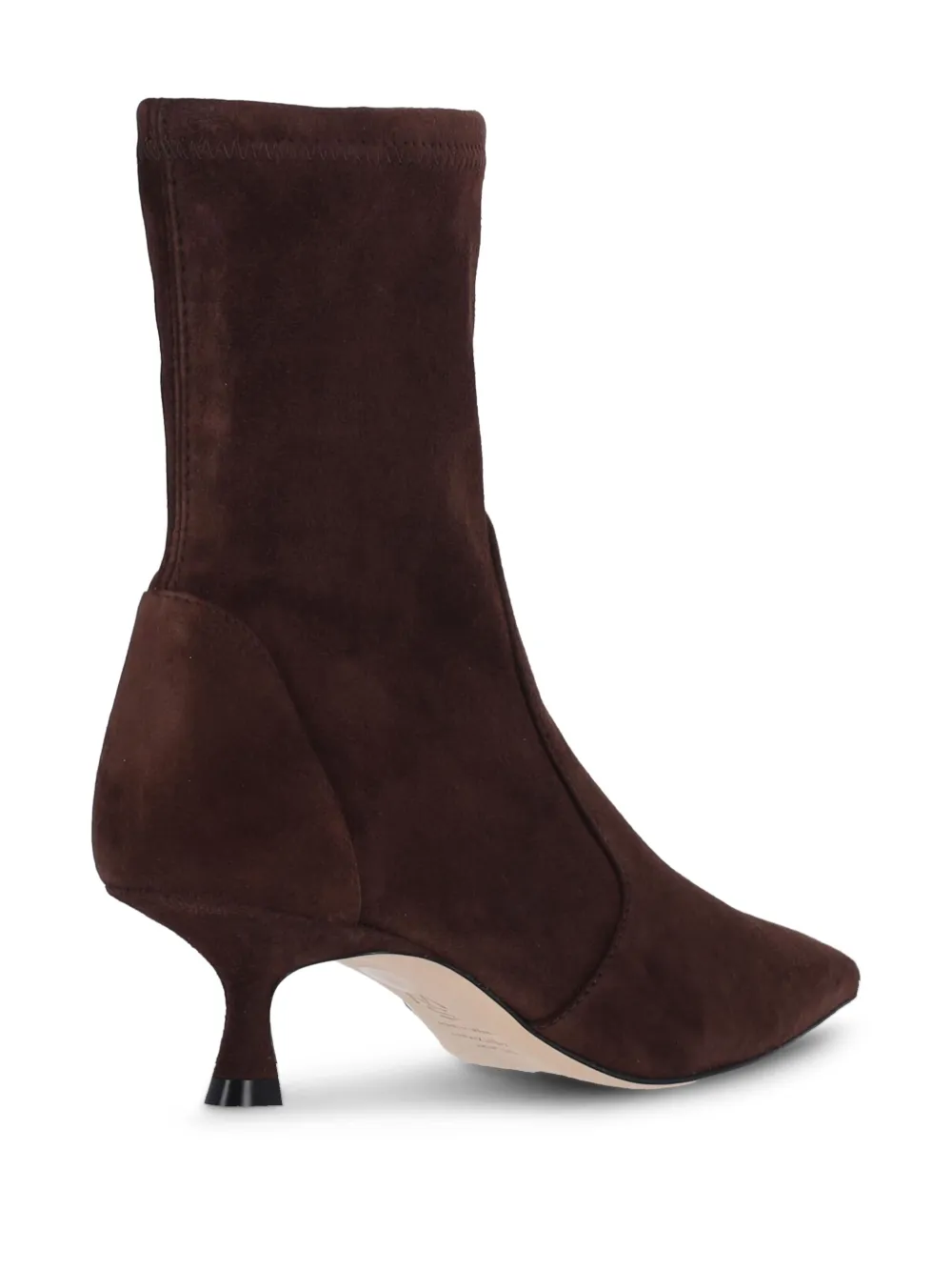 Stuart Weitzman 50mm pointed-toe boots Brown