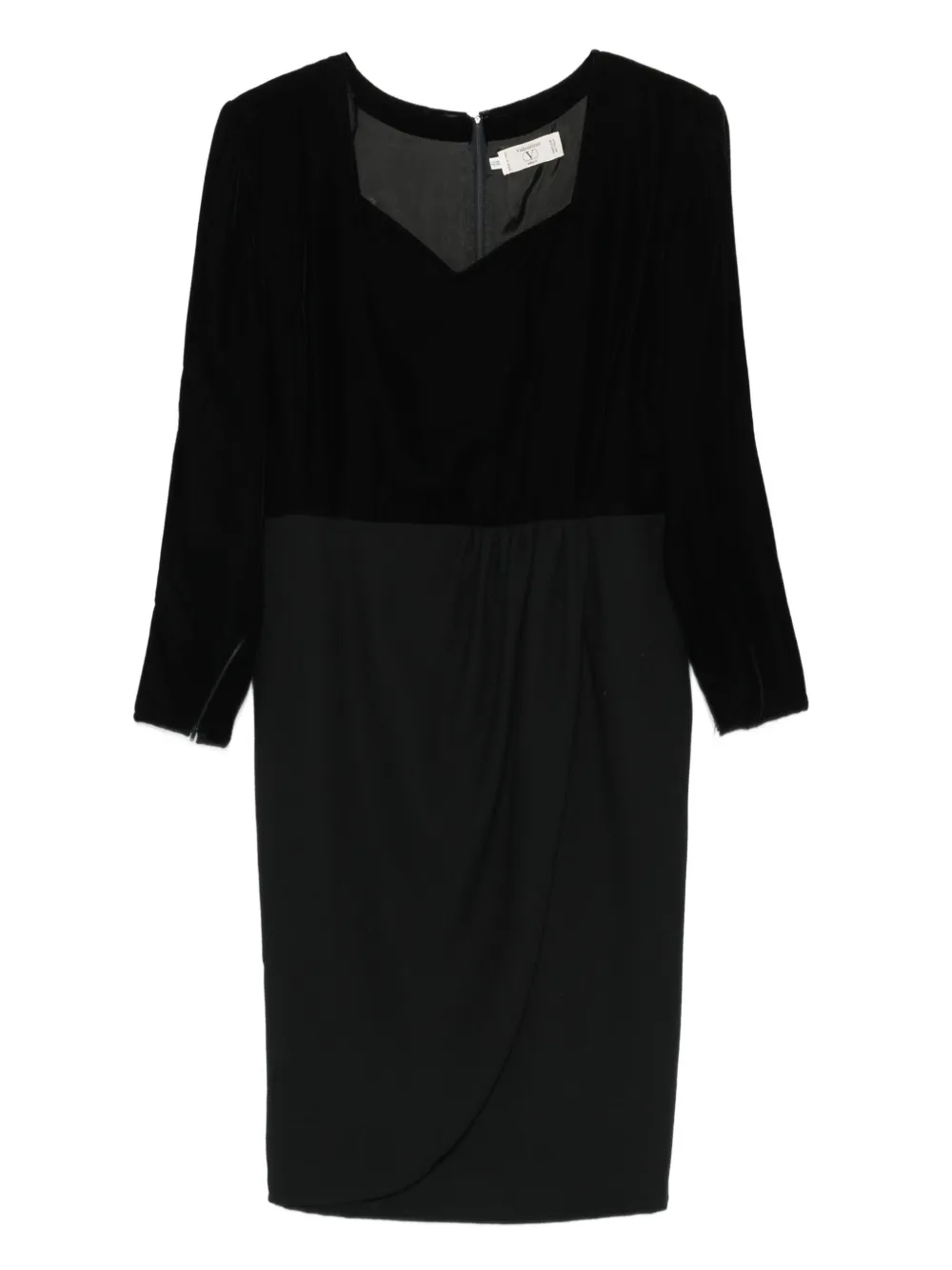 Valentino Garavani Pre-Owned 1990s velvet-bodice dress | Black | Image 1