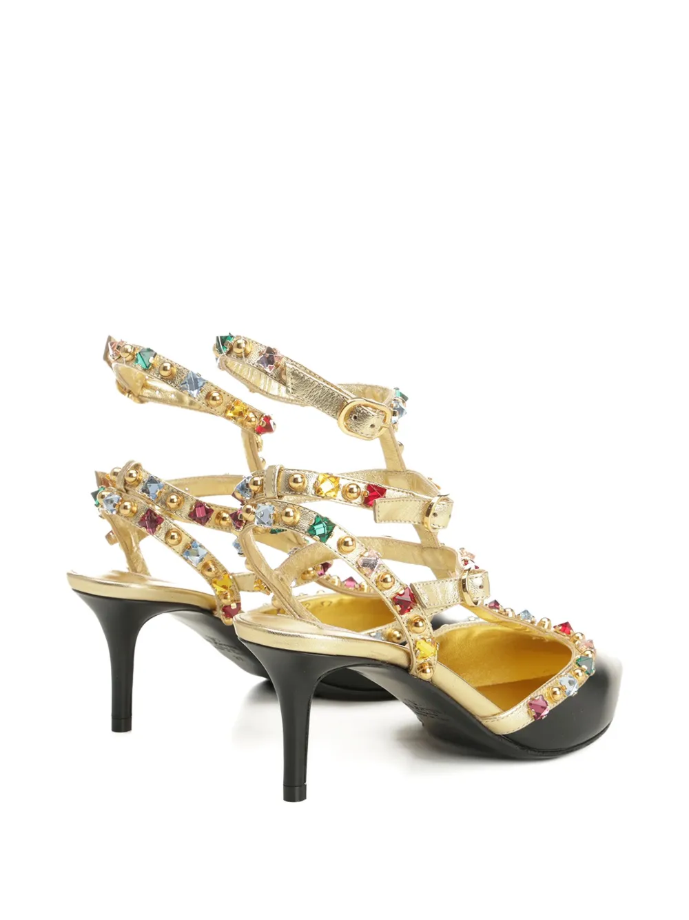 Valentino Garavani embellished T-bar sandals Black