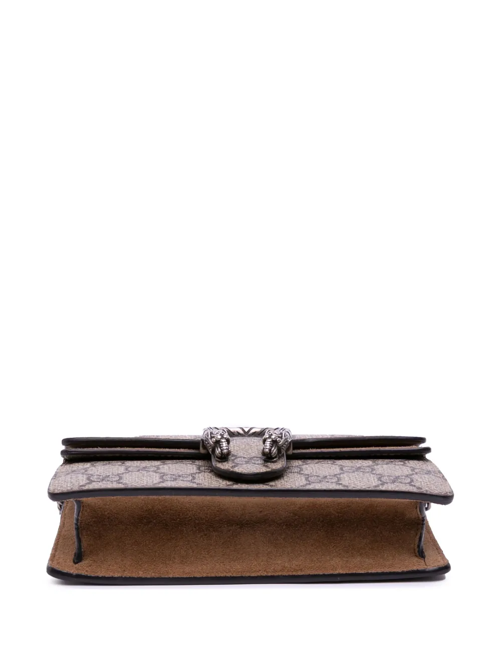 Pre-owned Gucci 2016-2025 Super Mini Gg Supreme Dionysus Crossbody Bag In Brown