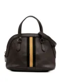 Gucci Pre-Owned 2016-2025 Mini Leather Web Dome satchel - Brown