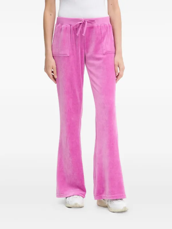 Juicy Couture Embroidered patch-pocket Trousers Pink