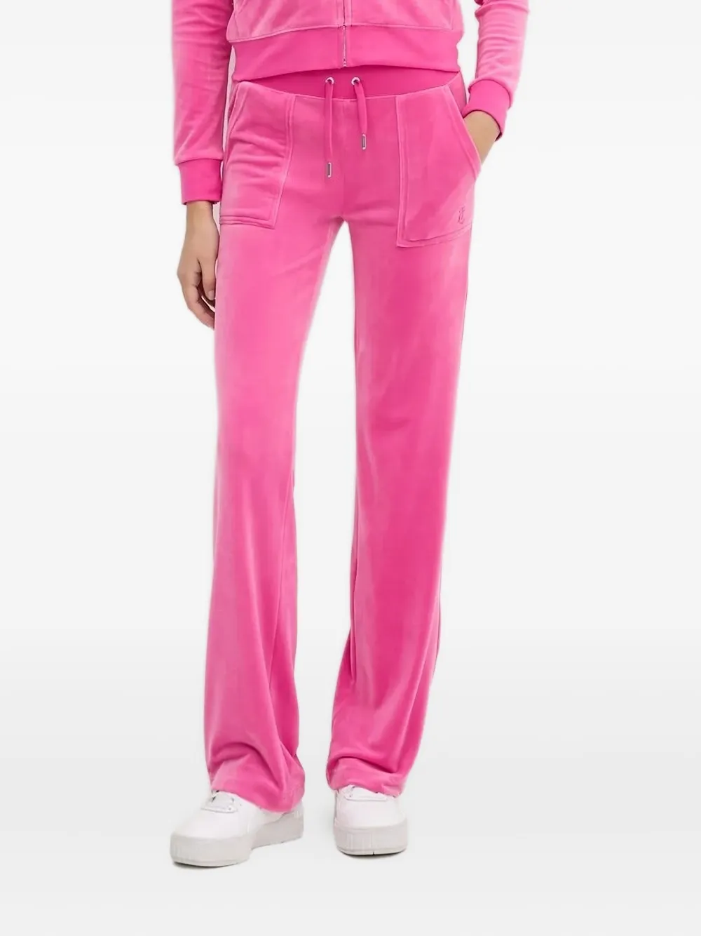 Juicy Couture Flap-pocket Trousers In Pink