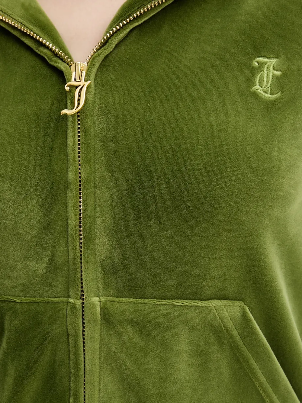Juicy Couture Hoodie met rits Groen
