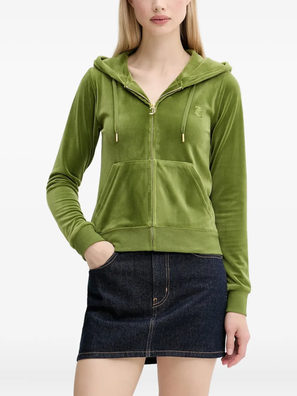 Juicy Couture Hoodie met rits Groen