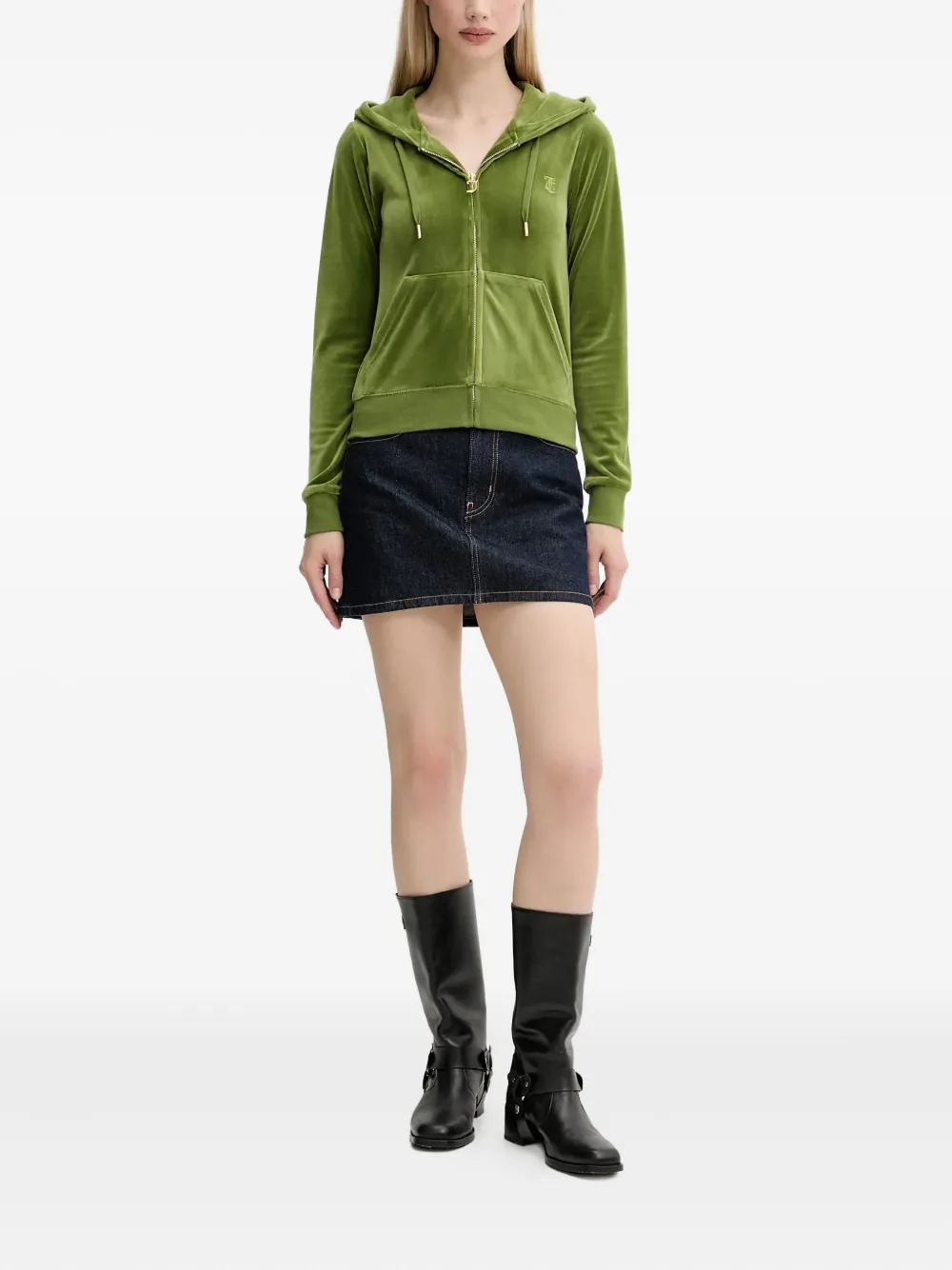 Juicy Couture Hoodie met rits - Groen