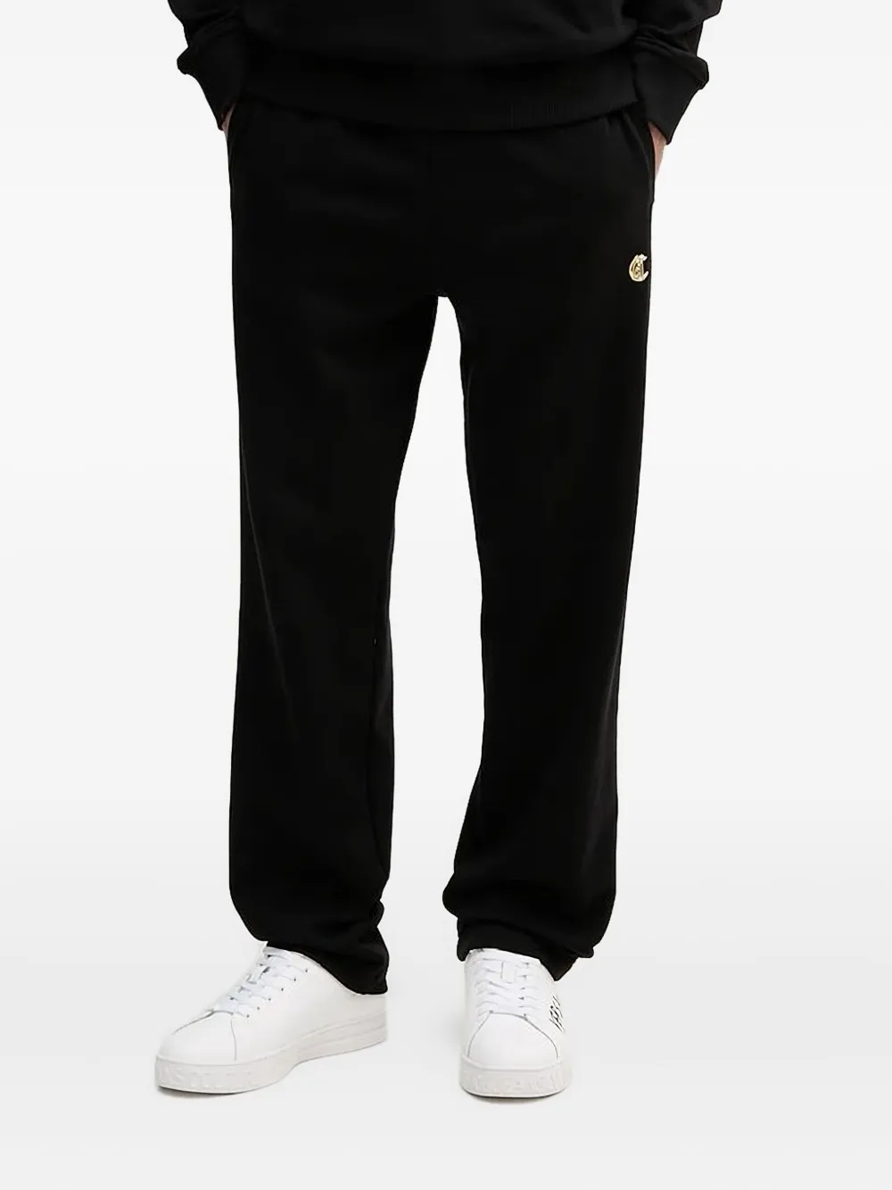 Just Cavalli logo-plaque track pants Zwart