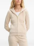 Juicy Couture embroidered zip-up jacket - Neutrals