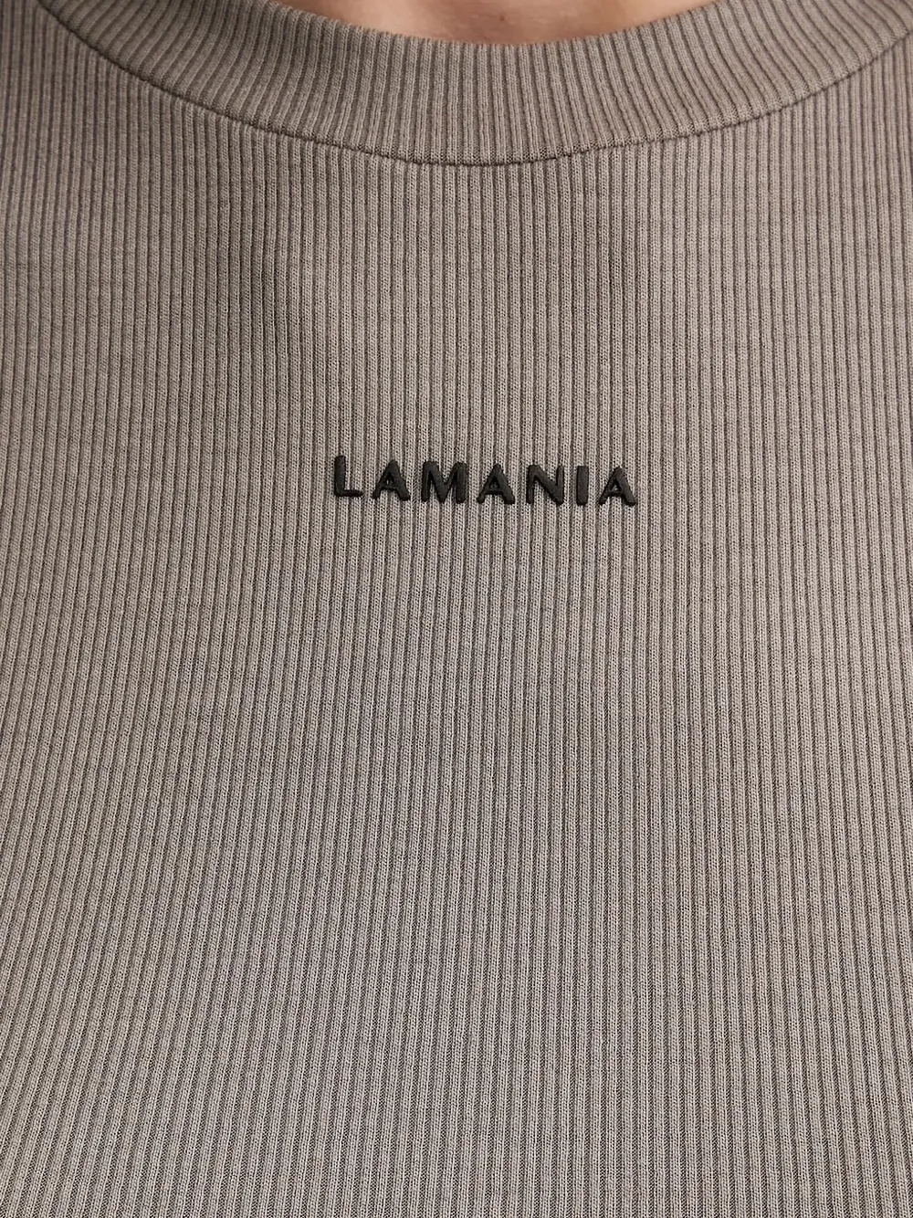 La Mania logo-print drawstrings mini dress Bruin