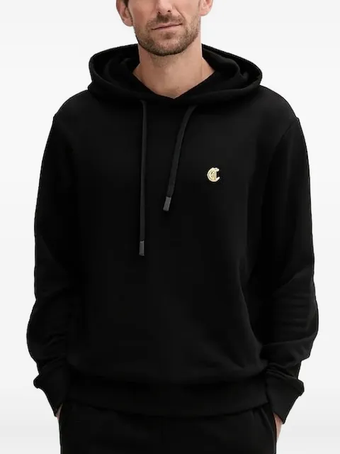Just Cavalli logo-plaque hoodie