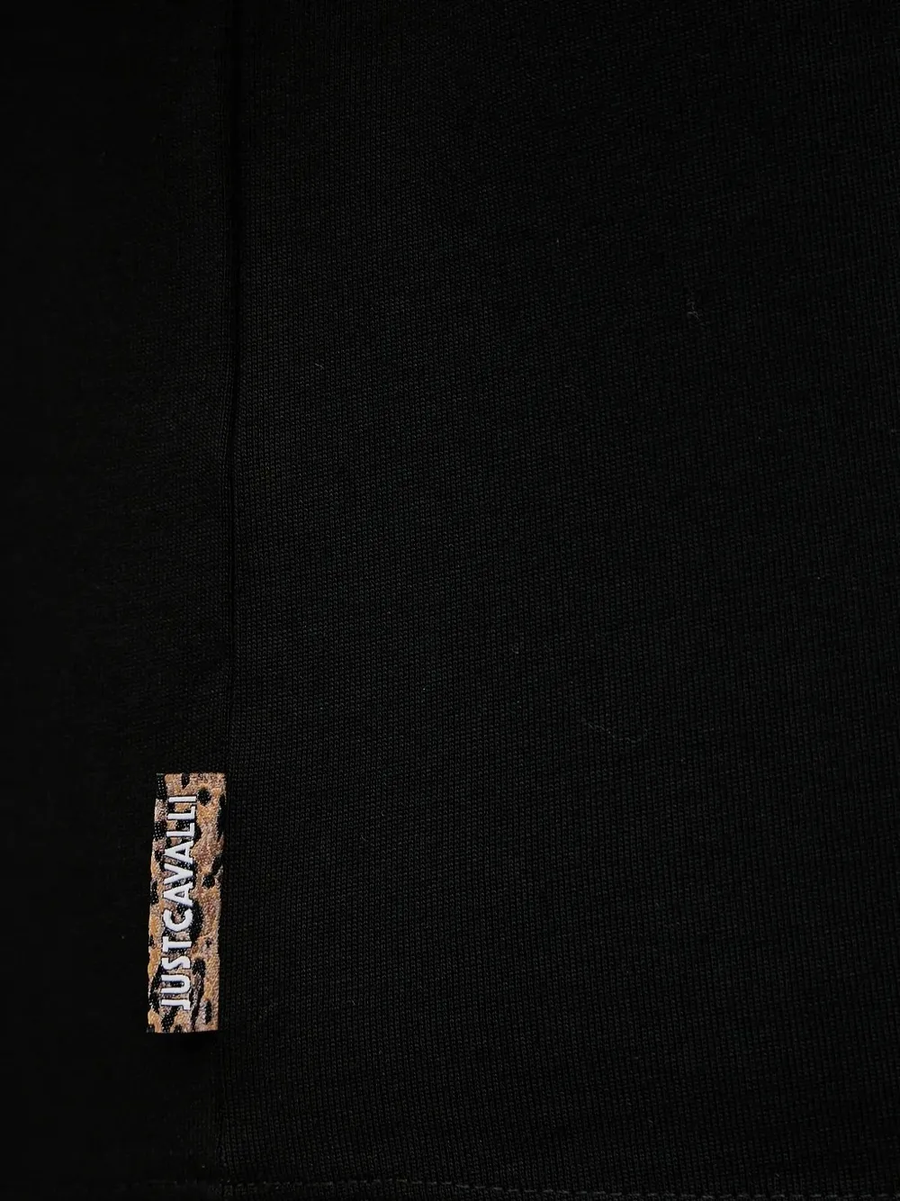 Just Cavalli Logo-appliqué High-neck T-shirt In White