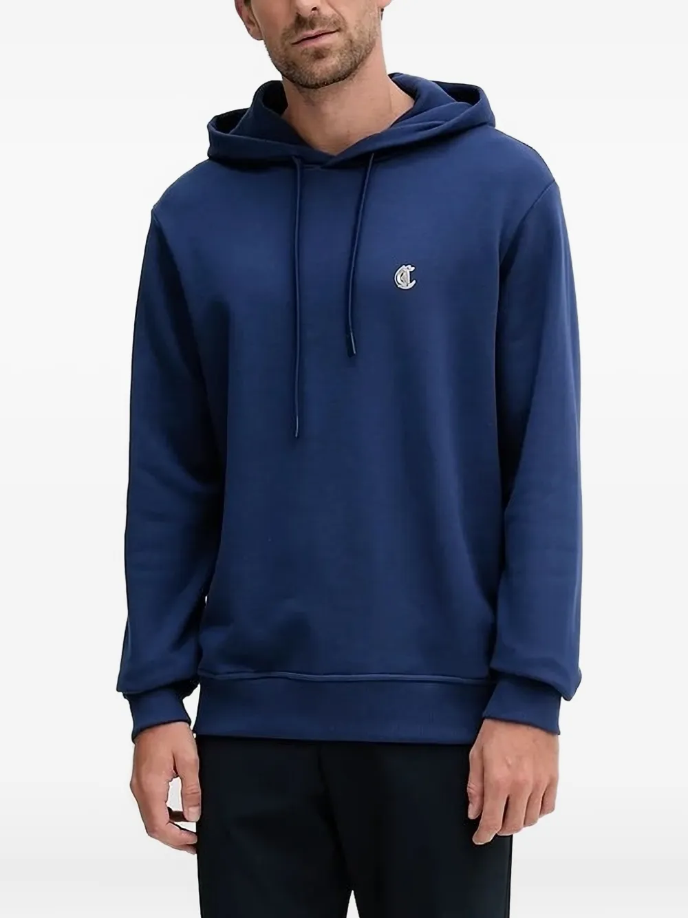 Just Cavalli logo-detail hoodie | Blue | Image 1