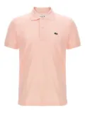 Lacoste logo-patch side-splits polo shirt - Pink