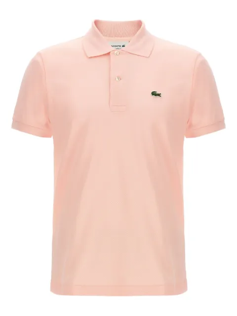 Lacoste logo-patch side-splits polo shirt