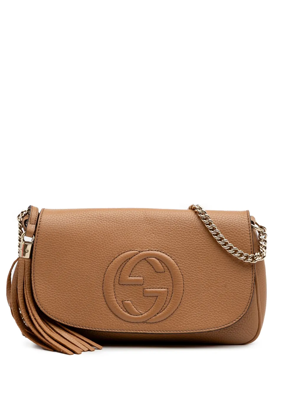 Gucci Pre-Owned 2016-2025 Medium Leather Soho Chain Flap crossbody bag Gucci Pre-Owned 2016-2025 Medium Leather Soho Chain Flap crossbody bag