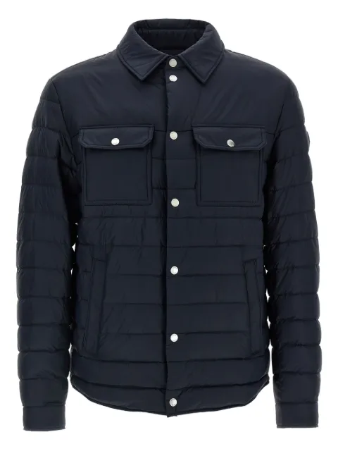 BOSS quilted shirt-collar padded jacket