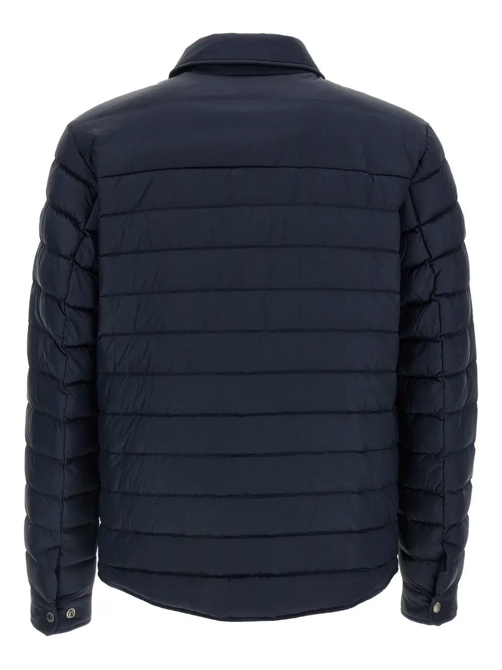 BOSS Gewatteerd jack met shirtkraag Blauw