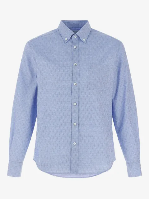 Ferragamo chemise Gancini en jacquard