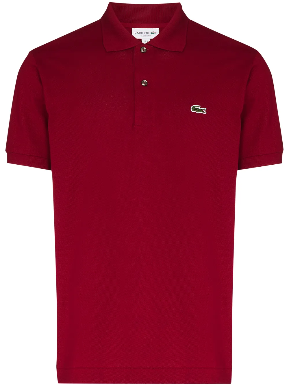 Lacoste Poloshirt met geborduurd logo Rood