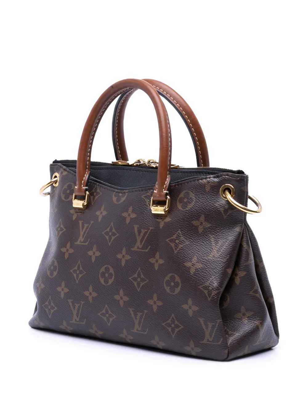 Pre-owned Louis Vuitton 2016 Monogram Pallas Bb Satchel In Brown