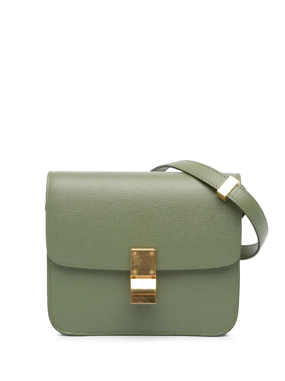 Celine Pre-Owned 2019 Teen Calfskin Classic Box crossbody bag | Green | Image 1