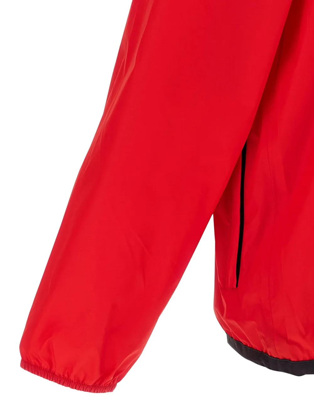 Comme Des Garçons Play x K-Way jack met capuchon en logo Rood
