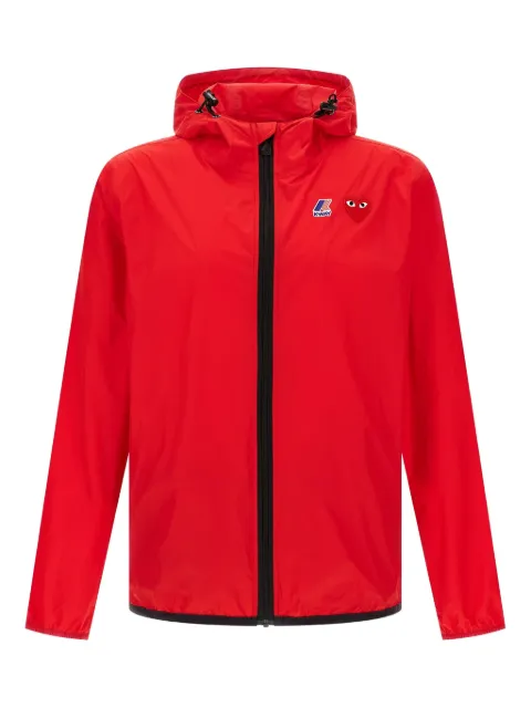 Comme Des Garçons Play x K-Way heart-logo hooded jacket