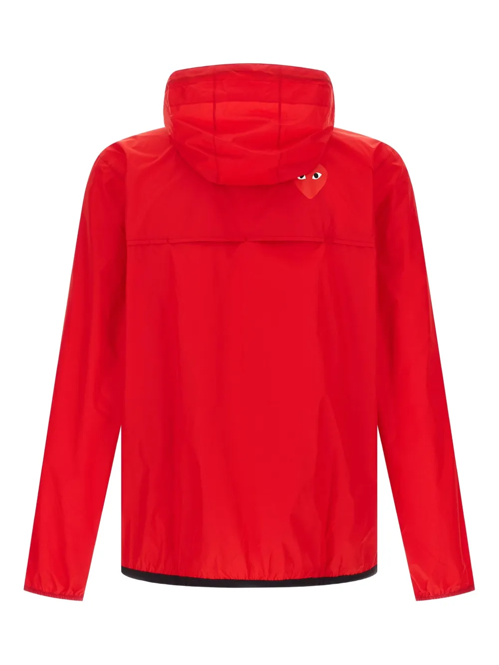 Comme Des Garçons Play x K-Way jack met capuchon en logo Rood