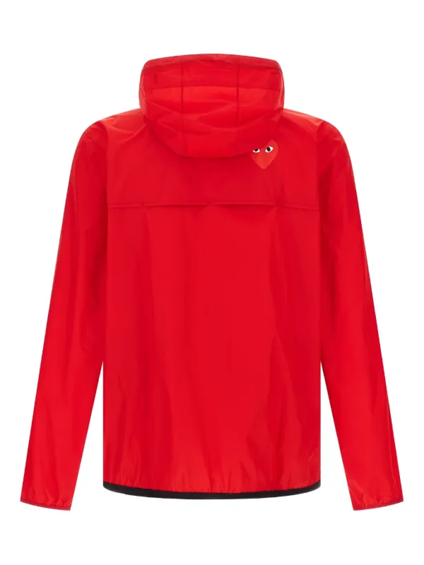 コムデギャルソン Play x K-Way フーデッド ジャケット Comme Des Garçons Play x K-Way フーデッドジャケット