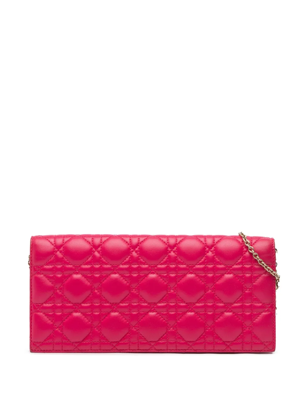Christian Dior Pre-Owned 2013 Lambskin Cannage Lady Dior Wallet On Christian Dior Pre-Owned 2013 Lambskin Cannage Lady Dior Wallet On