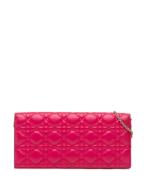 Christian Dior Pre-Owned 2013 lamsleren Cannage Lady Dior Wallet On Chain crossbodytas