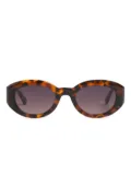 Peter & May Walk Amy tortoiseshell oval-frame sunglasses - Brown