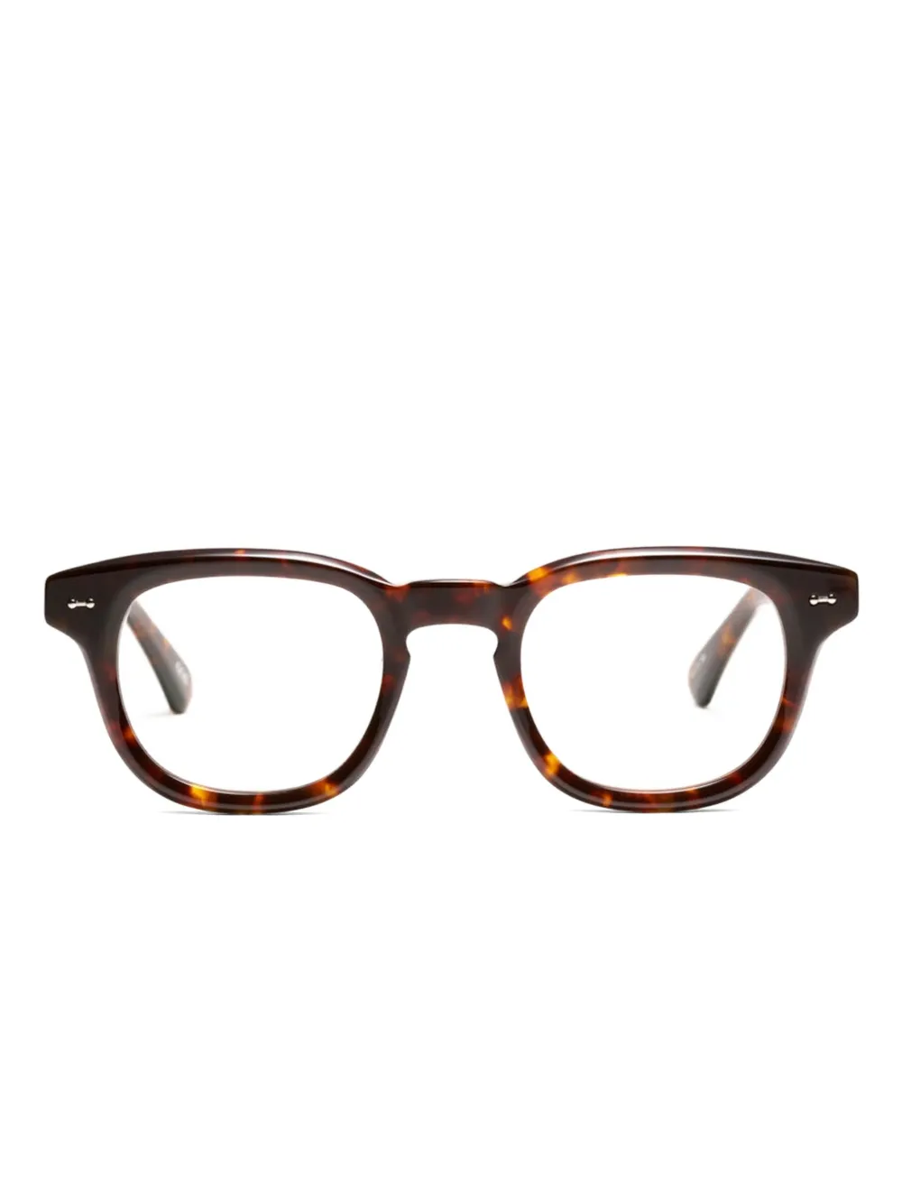 Peter & May Walk Last night square-frame glasses | Brown | Image 1
