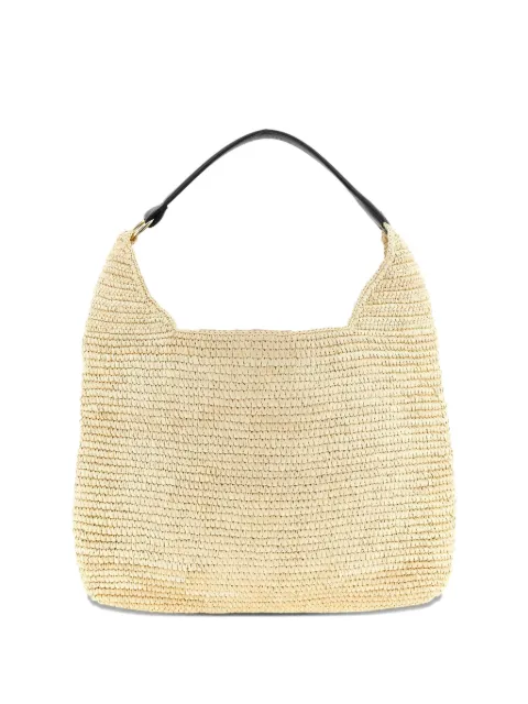 Maison Michel Cristiana crocheted leather-handle shoulder bag