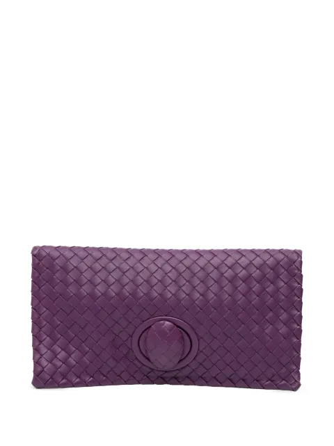 Bottega Veneta Pre-Owned 2012-2025 Nappa Intrecciato Turn Lock clutch bag