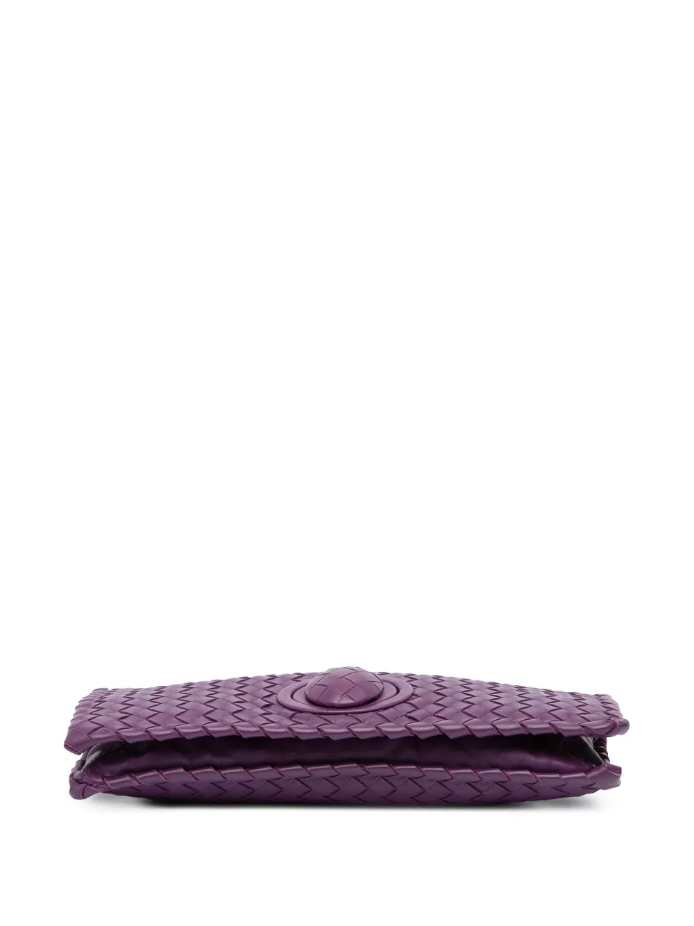 【関税込み】Bottega Veneta パープル スタッド クラッチ Bottega Veneta Pre-Owned 2012-2025 ナッパ イントレチャート