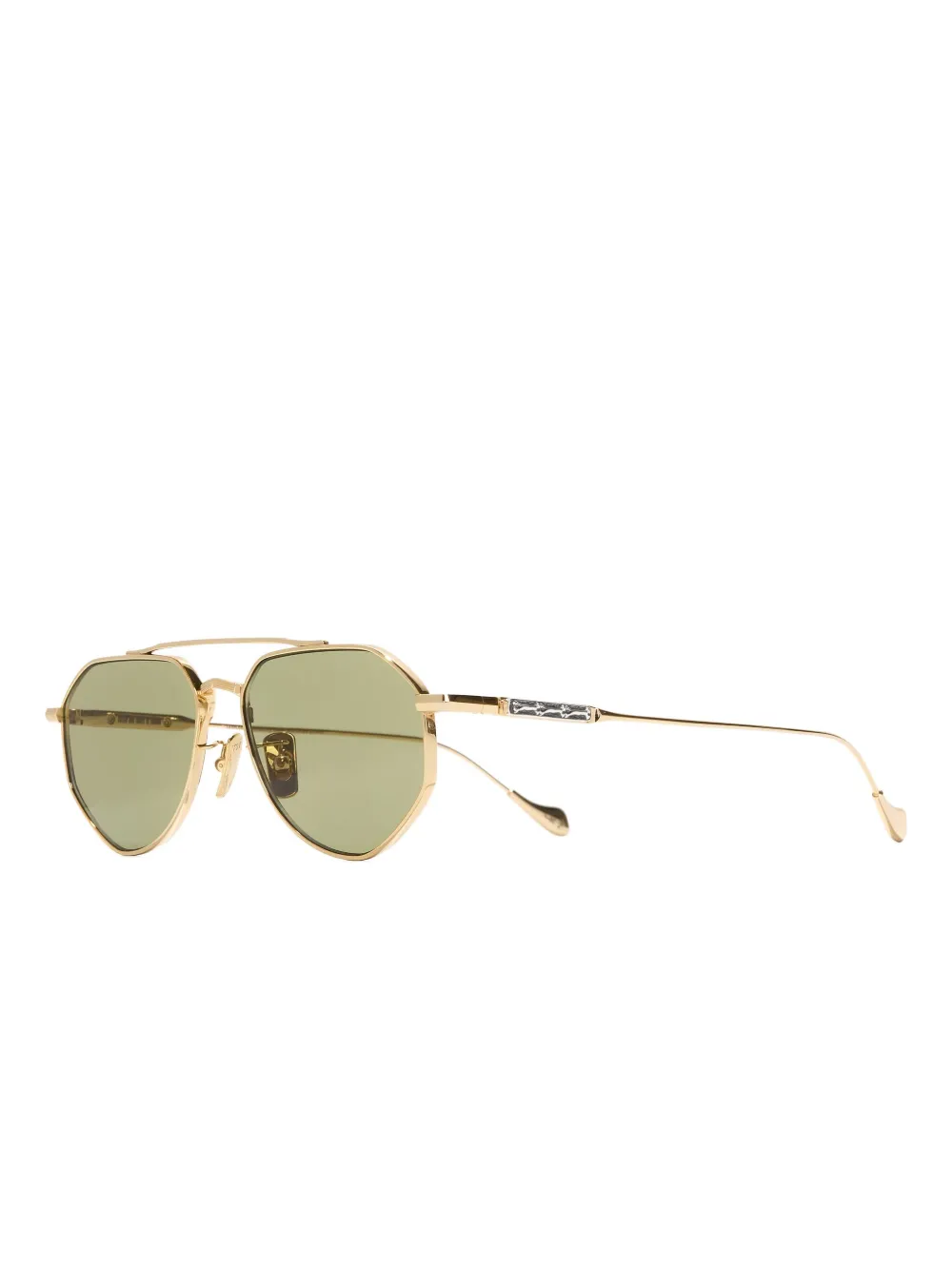Cutler & Gross geometric-frame sunglasses - Goud