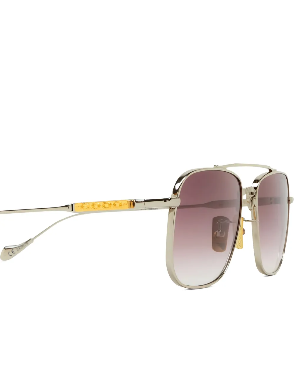 Cutler & Gross Zonnebril met vierkant montuur Zilver