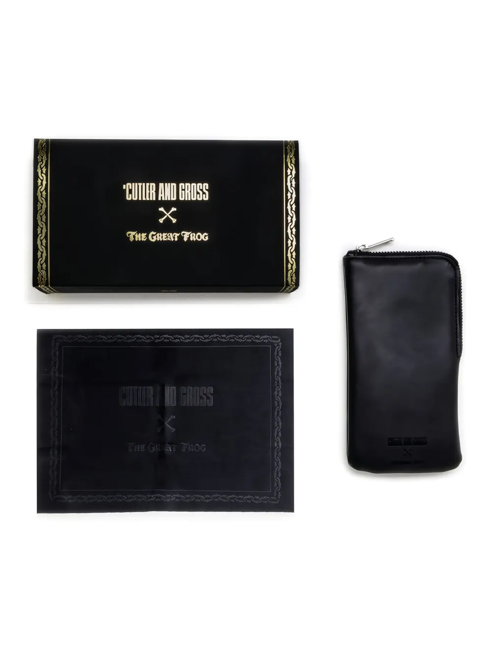 Cutler & Gross Zonnebril met vierkant montuur Zilver