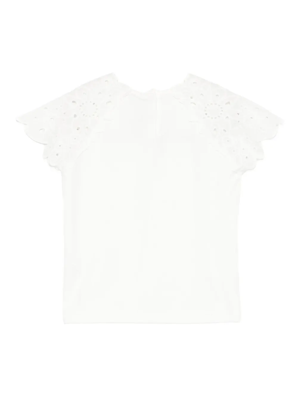 Tartine Et Chocolat T-shirt met korte mouwen en broderie anglaise Wit