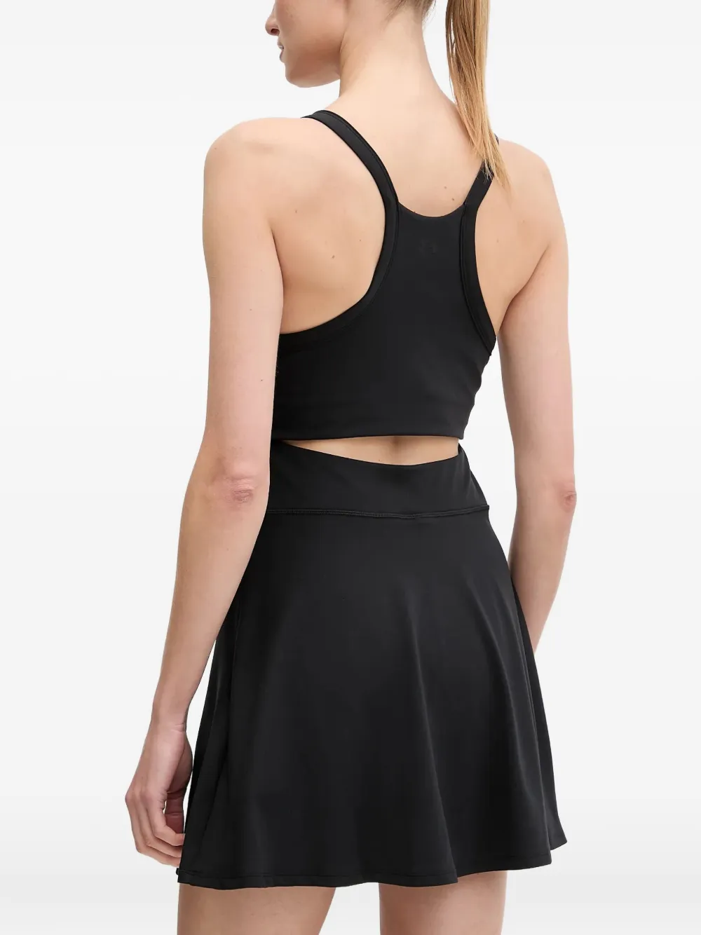 Under Armour Tennis mini-jurk met gekruiste bandjes Zwart