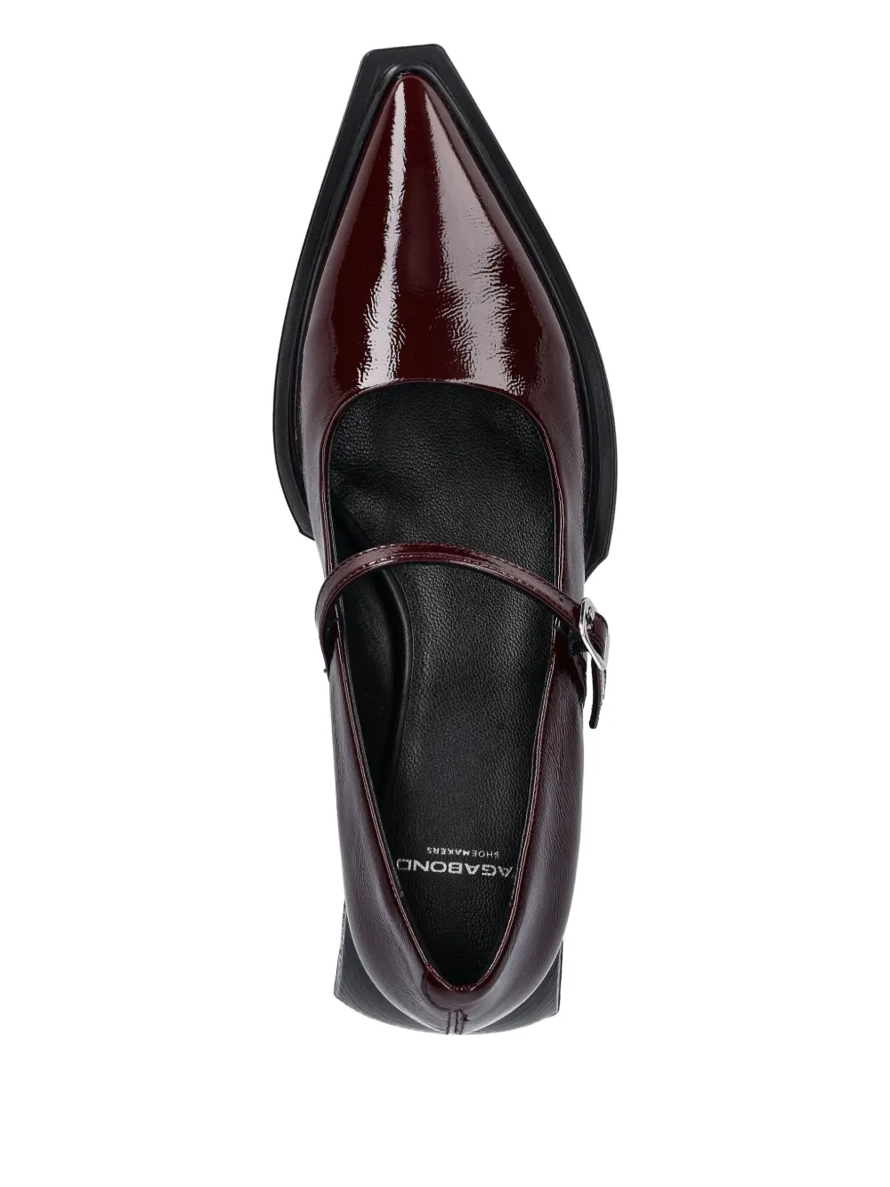 VAGABOND 55 mm lakleren pumps met gesp Rood