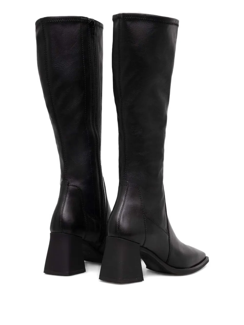 Vagabond 70mm Hedda Square-toe Block-heel Boots In Black