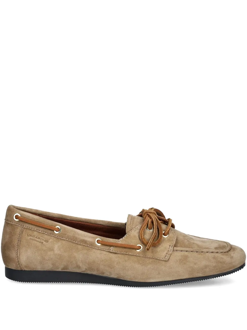 VAGABOND lace-up suede loafers Brown
