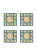 HestiaLiving Epoch square lattice coasters (set of four) - Neutrals