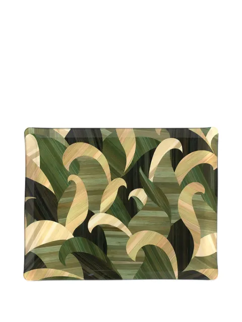 HestiaLiving Tropique leaf-pattern serving tray