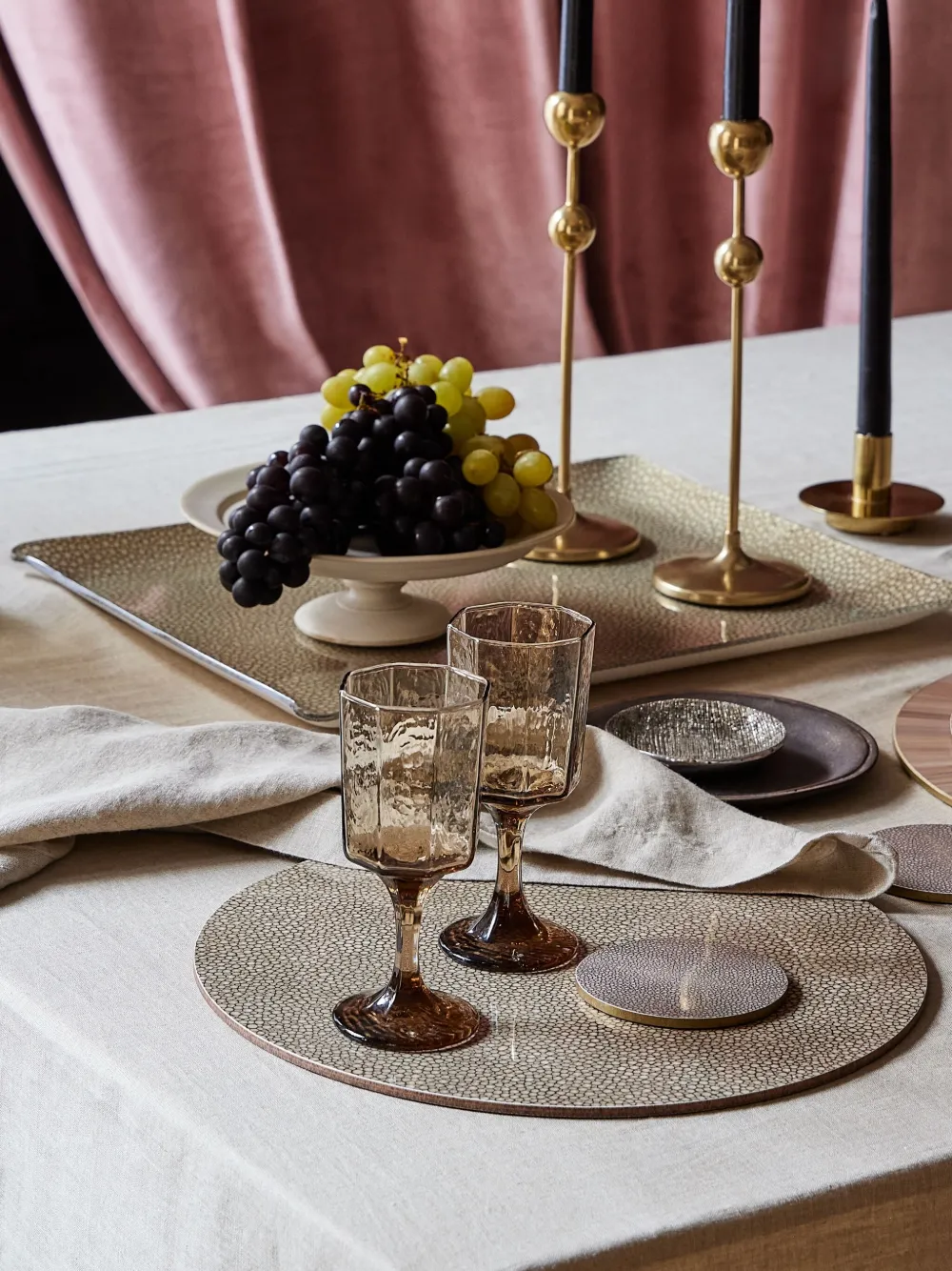 Hestialiving Prestige Woven Tablemat (set Of Two) In Neutral