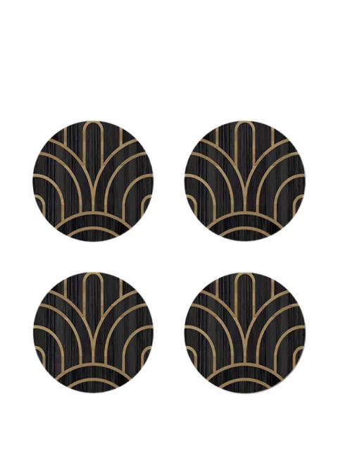 HestiaLiving Deco round coasters (set of four)