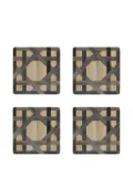 HestiaLiving Epoch square lattice coasters (set of four) - Neutrals